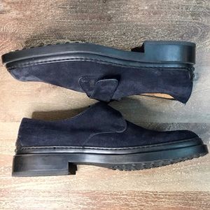 TOD’S blue suede driving loafer creeper 36.5 6.5